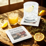 Porta-copo De Pedra Foto personalizada do melhor vovô nunca<br><div class="desc">Traga um sorriso ao rosto do vovô com esta porta copos de pedra personalizada que se parece com a primeira página do seu próprio jornal! Apresentando seu nome, uma manchete divertida do "Melhor Vovô Nunca", e uma foto favorita, é um presente único e pessoal que ele vai amar. Feito de...</div>