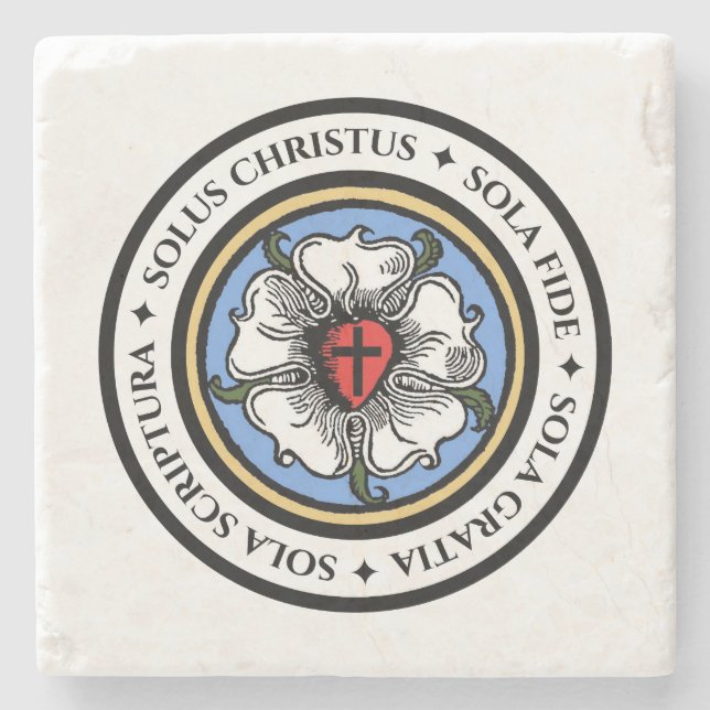 Porta-copo De Pedra Four Solas (Frente)