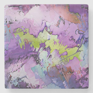 Porta-copo De Pedra "Fragmentos Dinâmicos" Arte Abstrata Contemporânea