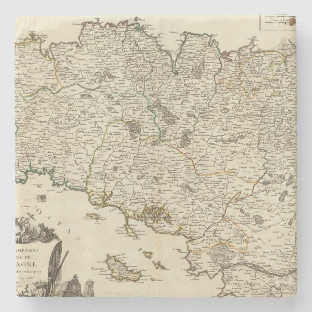 Porta-copo De Pedra France 53 (Frente)