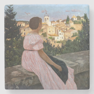Porta-copo De Pedra Frederic Bazille - O Vestido Rosa