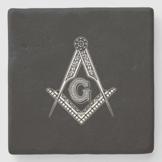 Porta-copo De Pedra Freemason (preto)