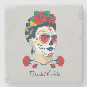 Porta-copo De Pedra Frida Kahlo EL Día de los Muertos