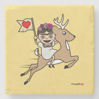 Porta-copo De Pedra Frida Kahlo | FridaMoji - Reindeer