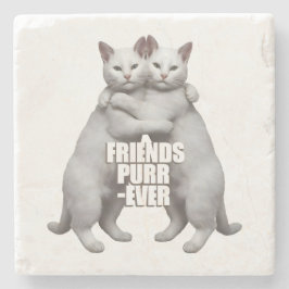 Porta-copo De Pedra Friends Purr-Ever