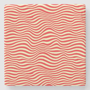 Porta-copo De Pedra Fundo listrado