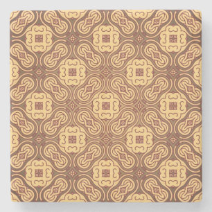 Porta-copo De Pedra Fundo retro colorido do teste padrão