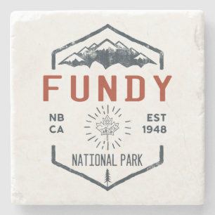 Porta-copo De Pedra Fundy National Park Canada Vintage aflita