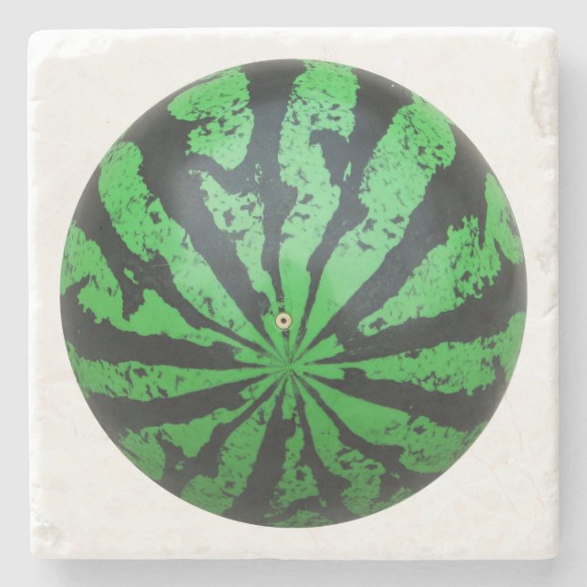 Porta-copo De Pedra Futebol de melancia / bola de futebol (Frente)