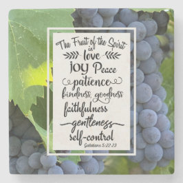 Porta-copo De Pedra Galatianos 5:22-23 A Fruta do Espírito
