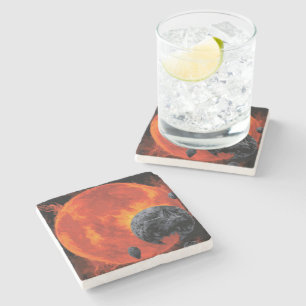 Porta-copo De Pedra Galáxias de Horrores do Halloween do Cemitério Esp