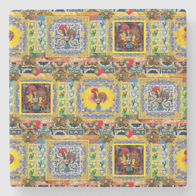 Porta-copo De Pedra Galo de Barcelona, Portugal (Frente)