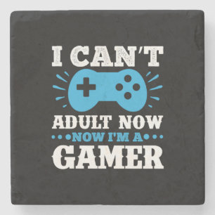 Porta-copo De Pedra Gamer Presente Agora Sou Um Jogador