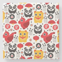 Gato, dragão, e panda afortunados de China