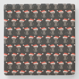 Porta-copo De Pedra Gato Preto Bravo Presentes Divertidos de Natal Hal