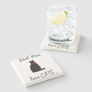 Porta-copo De Pedra Gatos De Amor Real, Legal Gráficos