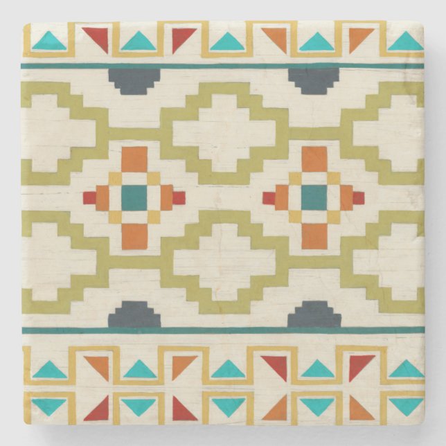 Porta-copo De Pedra Geometria do Sudoeste I (Frente)