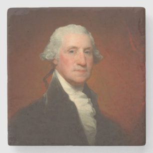 Porta-copo De Pedra George Washington Portrait