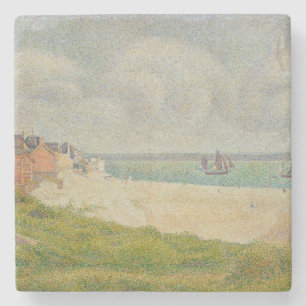 Porta-copo De Pedra Georges Pierre Seurat Le Crotoy que olha rio