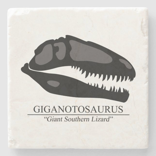Porta-copo De Pedra Giganotossaurus Skull (Frente)