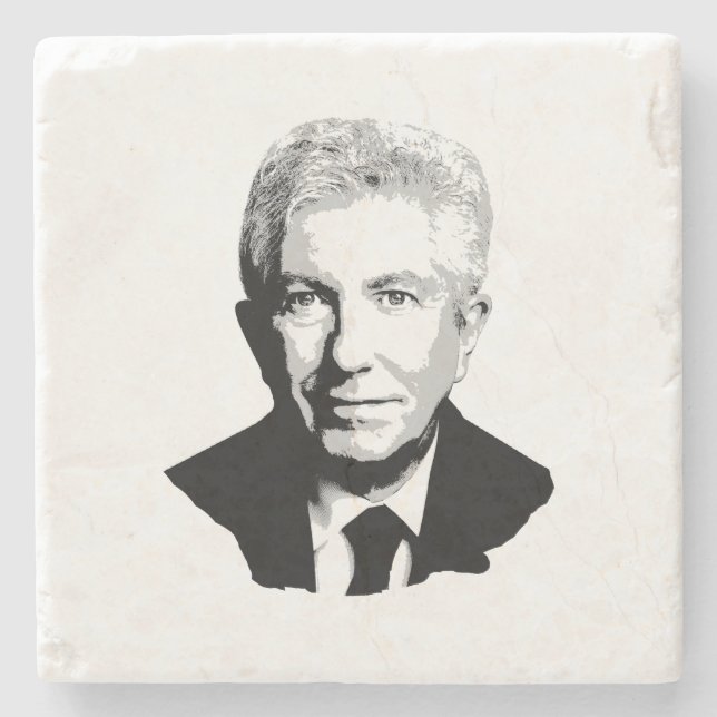 Porta-copo De Pedra Gilles Duceppe para Canadá (Frente)