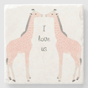 Porta-copo De Pedra Girafas Trinket Box