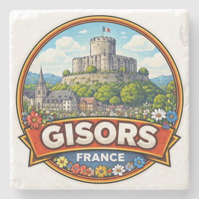 Porta-copo De Pedra Gisors França  (Frente)