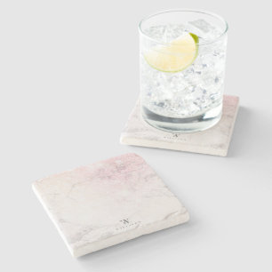 Porta-copo De Pedra Glitter de rosa de Marble Personalizado