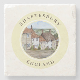 Porta-copo De Pedra Gold Hill Shaftesbury Dorset Inglaterra Aquarela