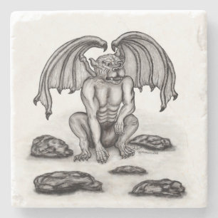 Porta-copo De Pedra Golem Gargoyle