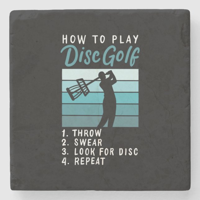Porta-copo De Pedra Golf De Disco - Como Jogar Golf De Disco (Frente)