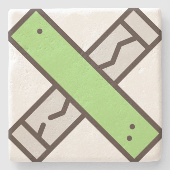 Porta-copo De Pedra goma (Frente)