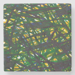 Porta-copo De Pedra Gota Verde II