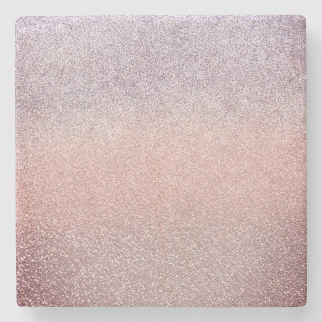 Porta-copo De Pedra Gradiente Brilho Falso Sparkly Rosa   (Frente)