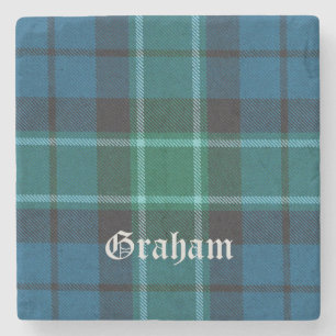 Porta-copo De Pedra Graham, Graham Scottish Tartan, Graham Clan, Graha