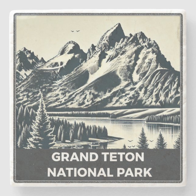 Porta-copo De Pedra Grand Teton Nation Park (Frente)