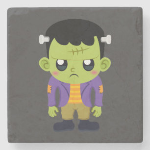 Porta-copo De Pedra Green Frankenstein Monster Halloween