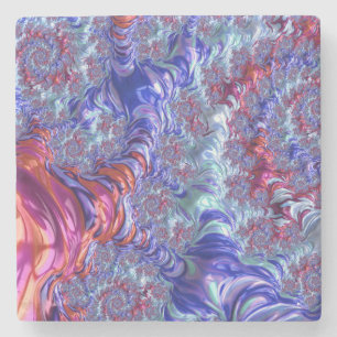 Porta-copo De Pedra Groovy Fractal