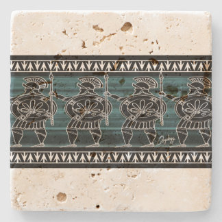 Porta-copo De Pedra Guarda preto grego