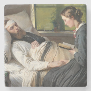 Porta-copo De Pedra Guerreiro ferido (por Elisabeth Jerichau-Baumann)