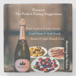 Porta-copo De Pedra Guia de Combinação de Vinho Prosecco/Dominando a C