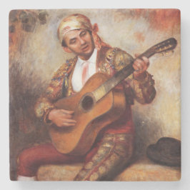 Porta-copo De Pedra Guitarista espanhol (por Pierre-August Renoir)