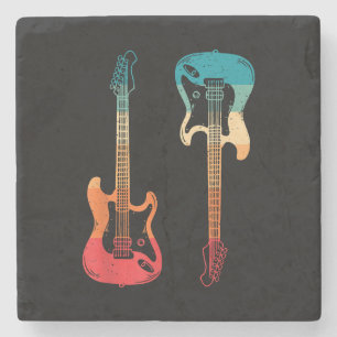 Porta-copo De Pedra Guitarista-guitarrista Elétrica Bass Guitar Rock M