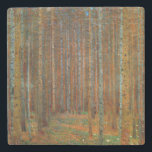 Porta-copo De Pedra Gustav Klimt - Floresta dos Pinheiros de Tannenwal<br><div class="desc">Floresta Fir / Floresta de Pinheiro Tannenwald - Gustav Klimt,  Petróleo na Canvas,  1902</div>