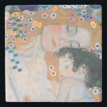 Porta-copo De Pedra Gustav Klimt - Mãe e Filho<br><div class="desc">Mãe e Criança (detalhe da Mulher de Três Idades) - Gustav Klimt,  Oil on Canvas,  1905</div>