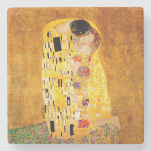 Porta-copo De Pedra Gustav Klimt "O Beijo"