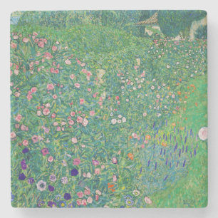 Porta-copo De Pedra Gustav Klimt - Paisagem de Jardim Italiano