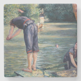 Porta-copo De Pedra Gustave Caillebotte - Banhistas, Margem do Yerres
