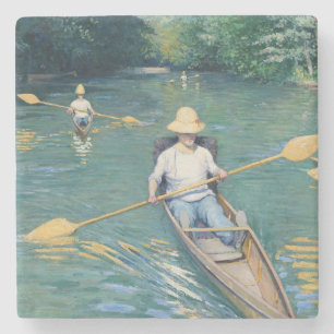 Porta-copo De Pedra Gustave Caillebotte - Skiffs nos Yerres