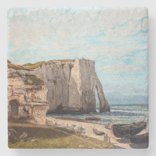 Porta-copo De Pedra Gustave Courbet - Clipes em Etretat após tempesta